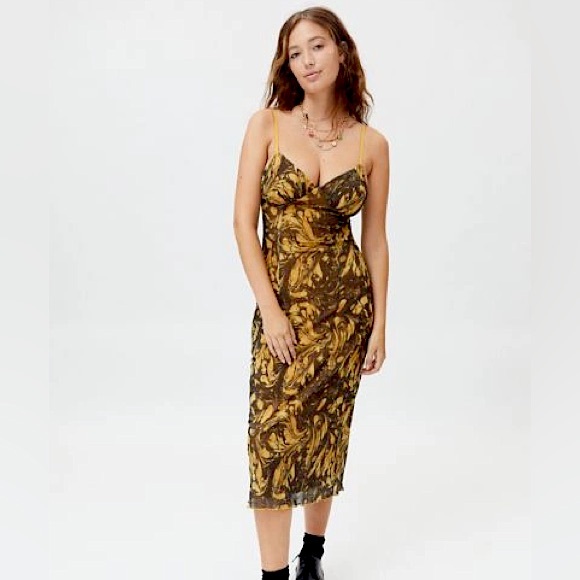 uo gwen mesh midi slip dress Urban Outfitters | Dresses | Uo Gwen Mesh Midi Slip Dress